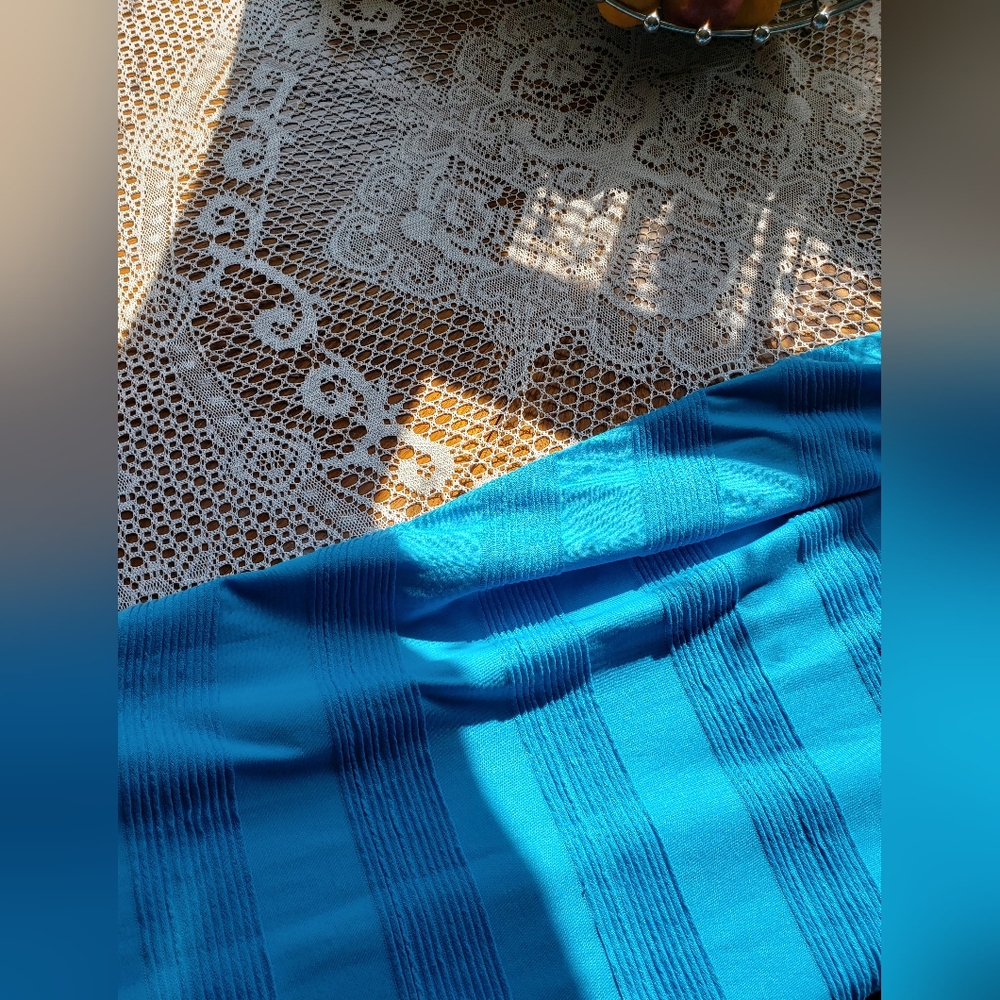 NWOT lularoe flounder blue summer layering dress - Picture 9 of 16
